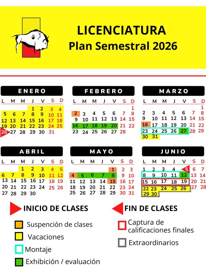 Tamplate Calendario 2026 lice